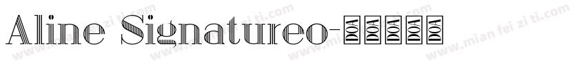 Aline Signatureo字体转换
